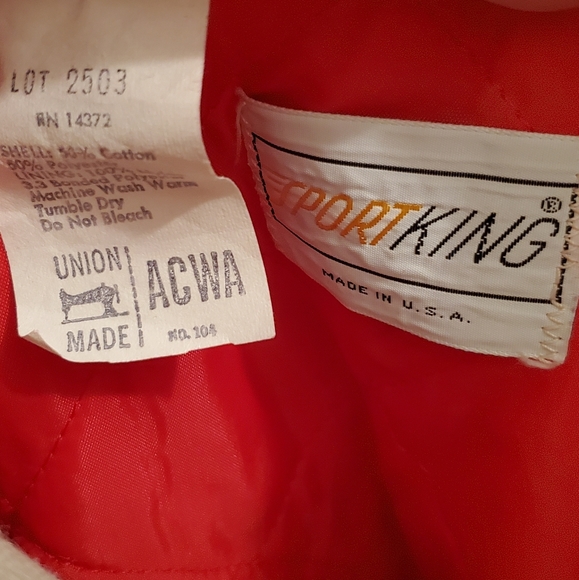 Mens VINTAGE Sport King Plaid Lightweight Barn Jacket size unknown, EUC - Picture 2 of 2